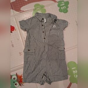 18 month striped romper